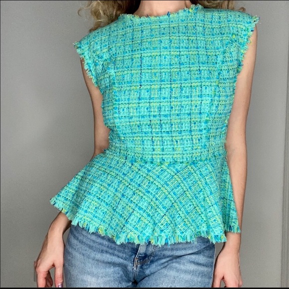 Tweed poplin top - Picture 2 of 4